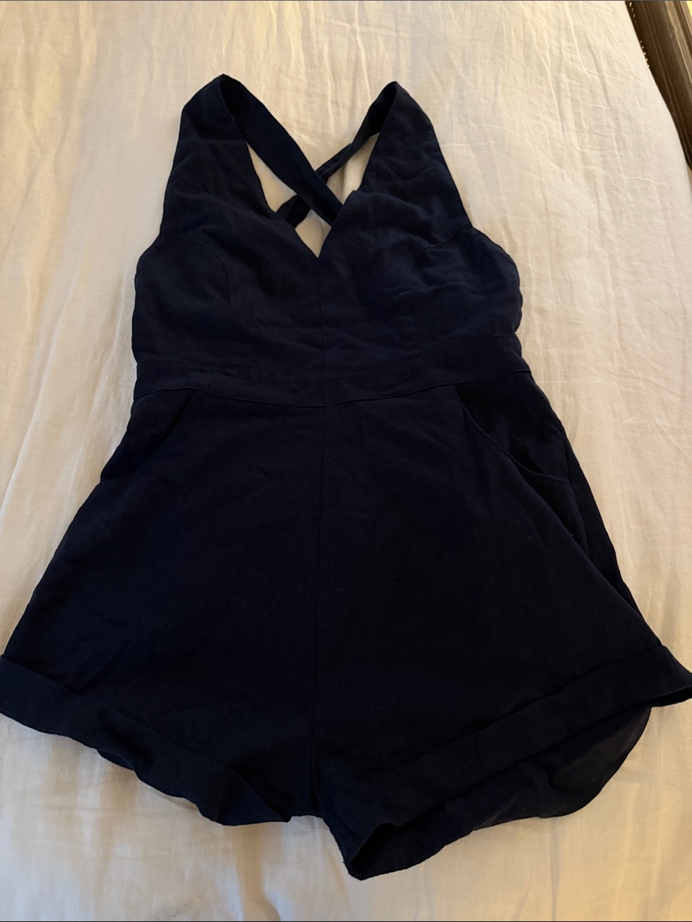 ROLLA'S Navy Crisscross Back Romper